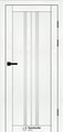 Міжкімнатні двері Syndicate Doors SD-PVC-107 Біла структура ПВХ сатинове  скло