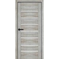 Міжкімнатні двері Syndicate SD-ECO-102 Санома гріджо екошпон скло сатин